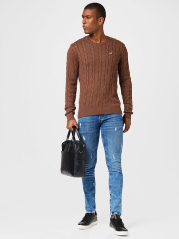 HOLLISTER Sweater in Brown