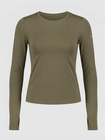 YO-GAYA Sporttop 'Long Sleeve Top' in Groen: voorkant