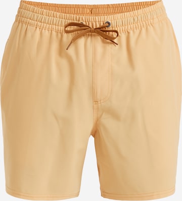 Shorts de bain QUIKSILVER en beige : devant