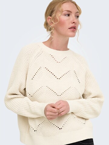 ONLY Sweater 'ONLSLOBE' in Beige: front