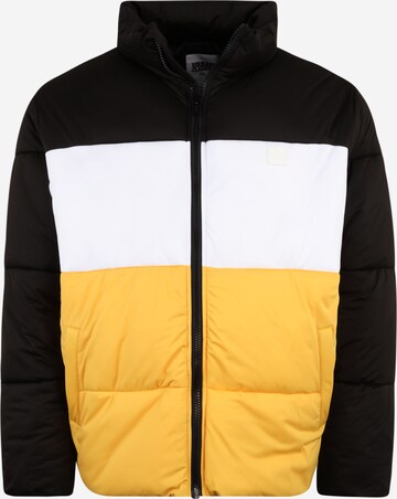 Urban Classics Winter Jacket in Black: front