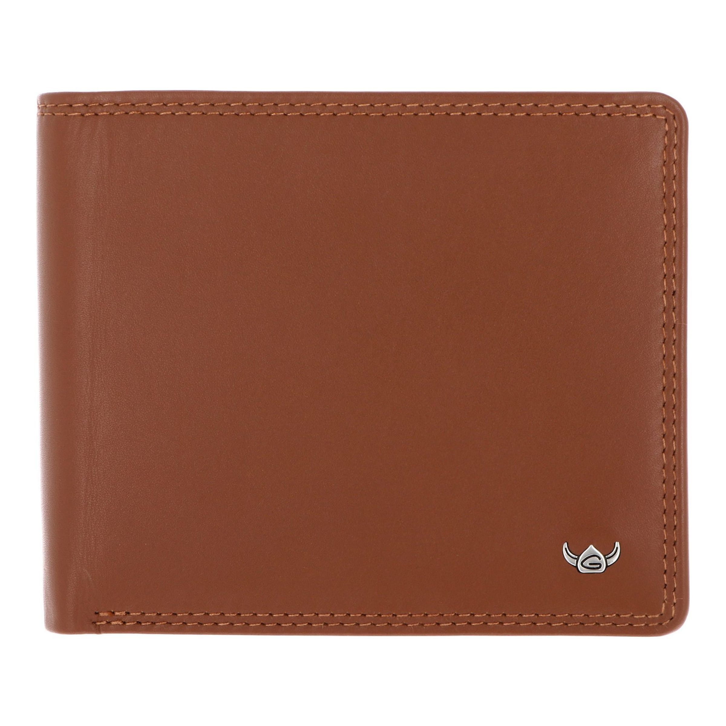 Porte-monnaies 'Polo' GOLDEN HEAD en marron : devant