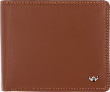 Porte-monnaies 'Polo' GOLDEN HEAD en marron : devant