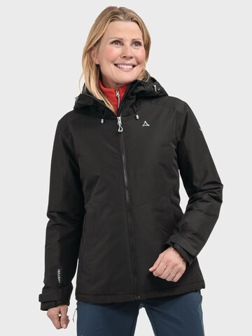 Veste fonctionnelle 'Wildkar' Schöffel en noir : devant