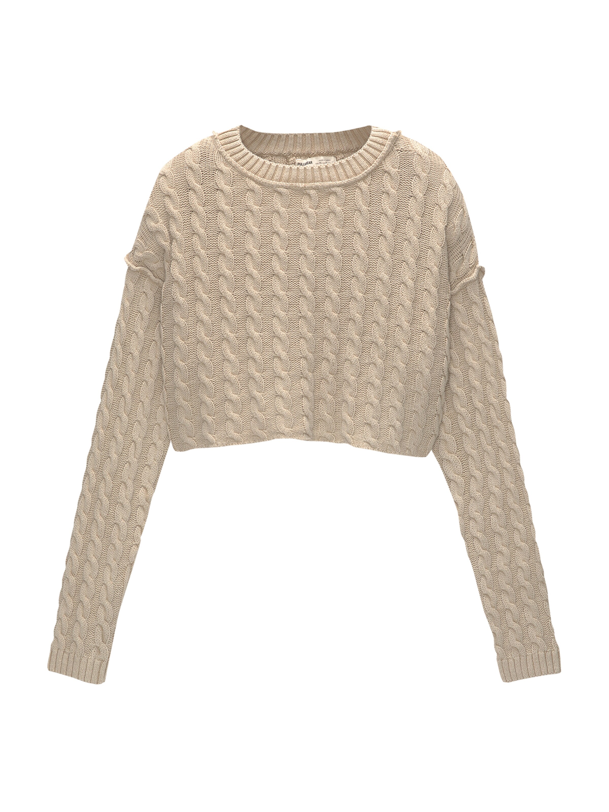 Pull&Bear Neulepaita värissä beige: etupuoli