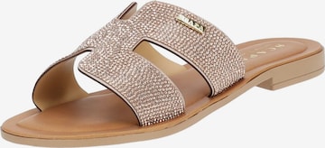 SCAPA Mules in Gold: front