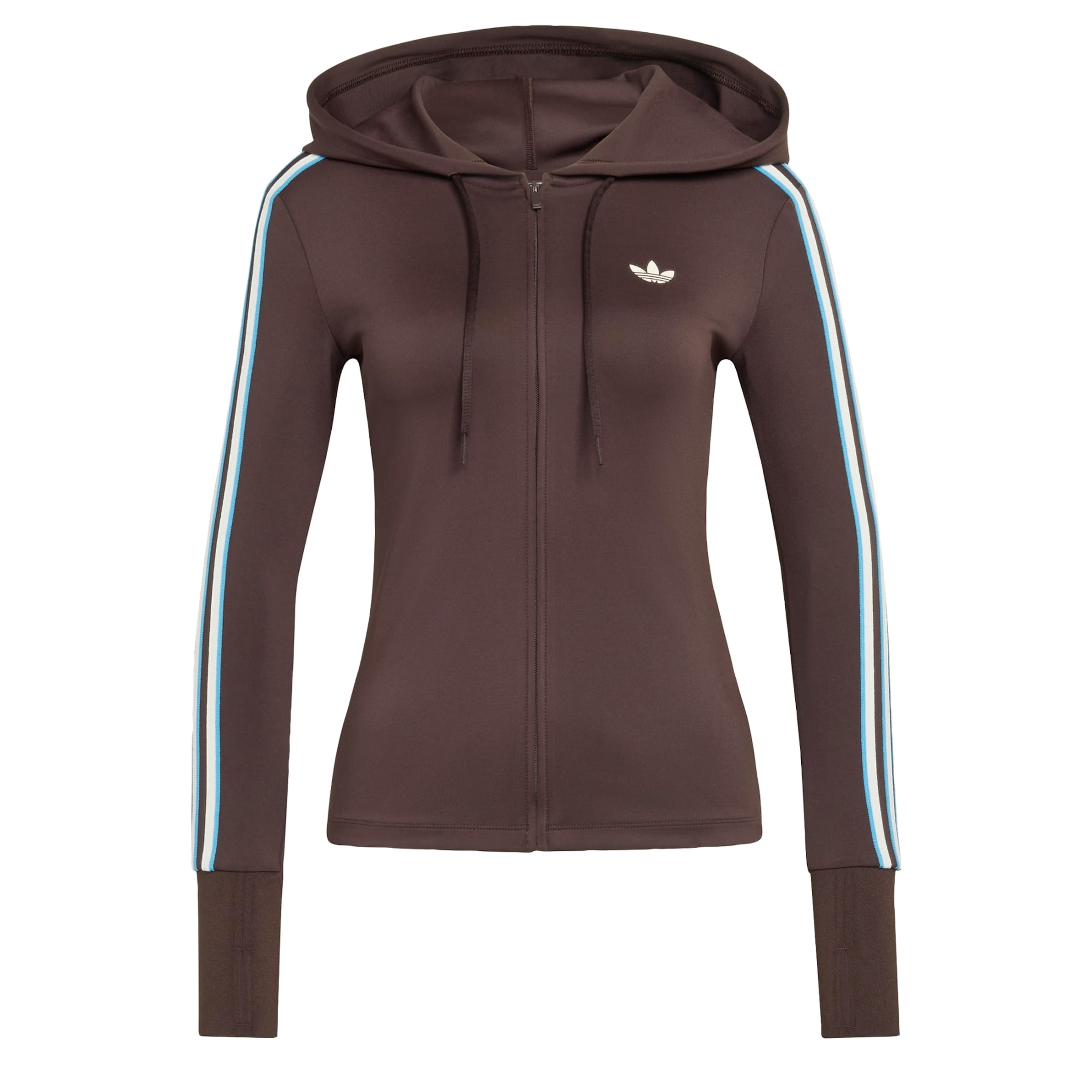 ADIDAS ORIGINALS Sportief sweatvest 'Trefoil' in Bruin: voorkant