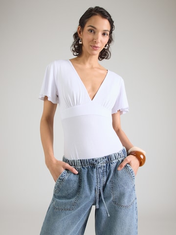 ABOUT YOU Koszula body w kolorze biały: przód