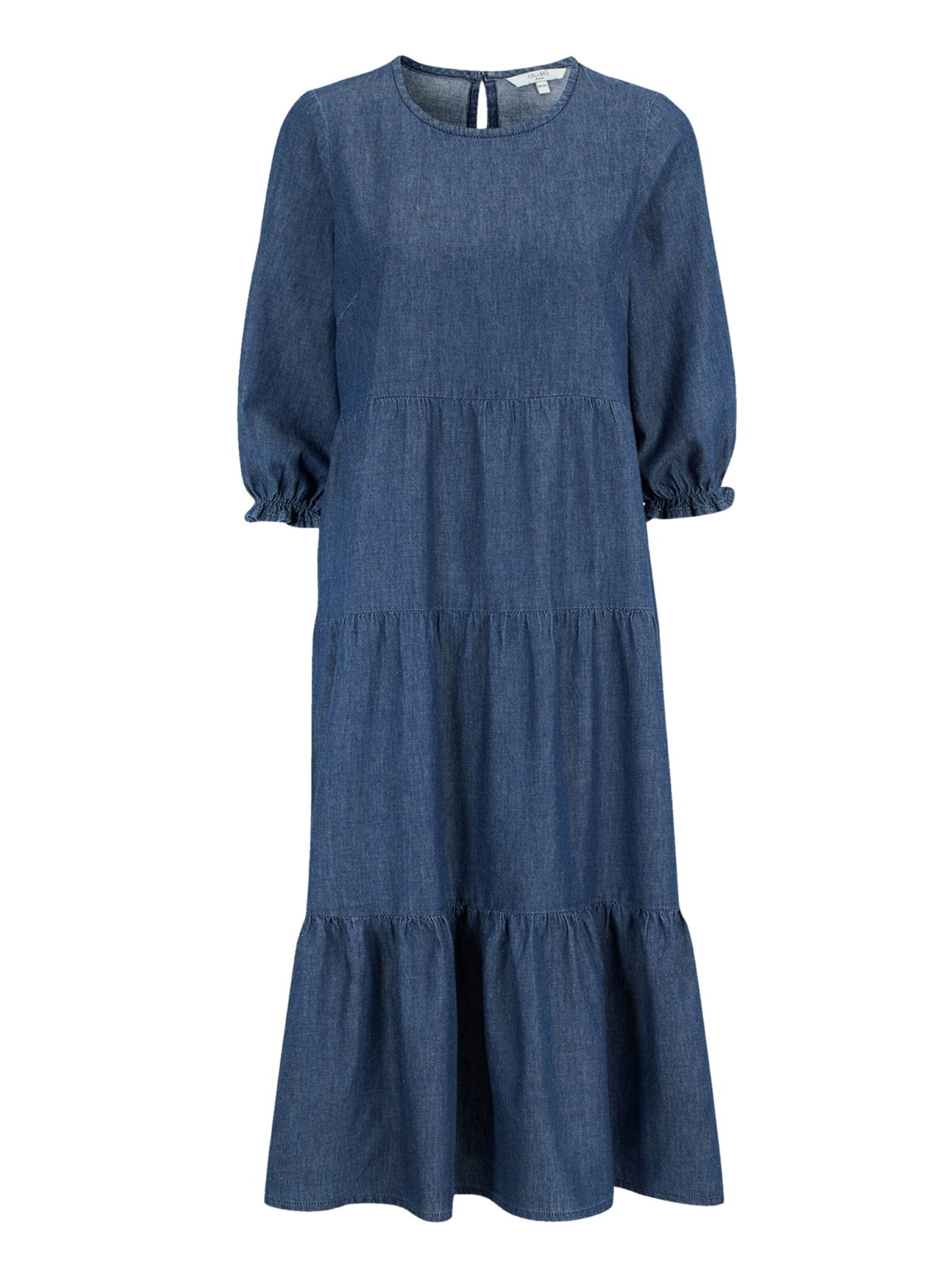 Cellbes of Sweden Jurk in Blauw: voorkant