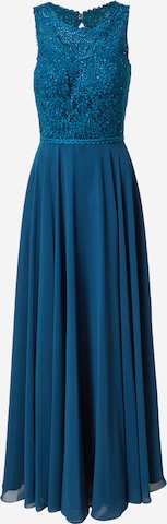 mascara Evening Dress in Blue: front