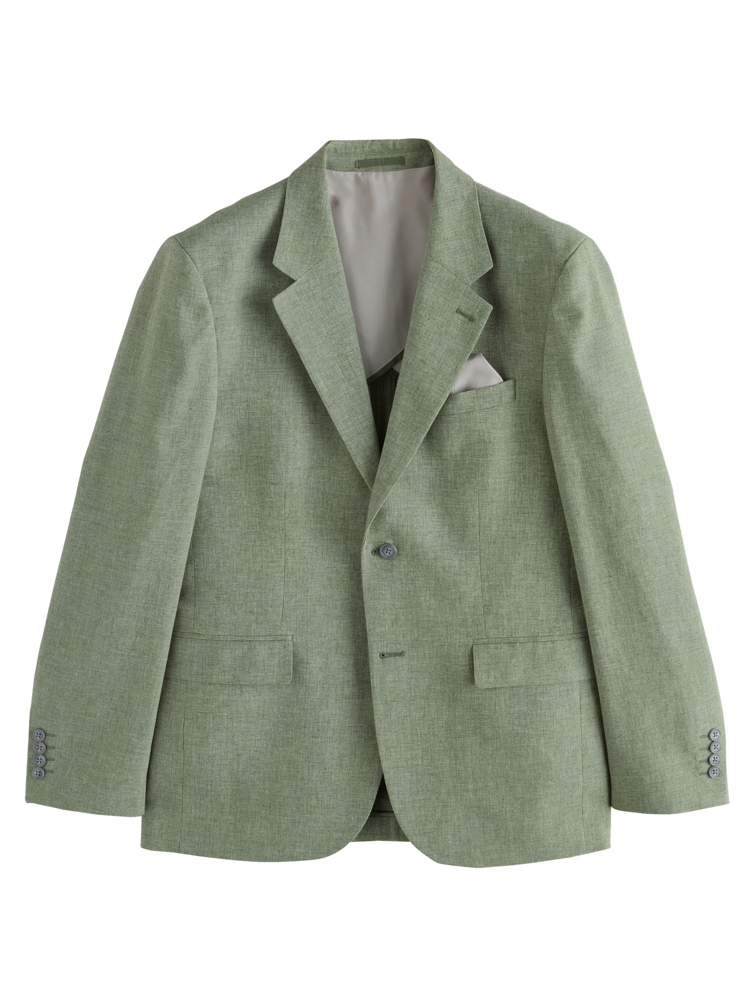 Next Regular Fit Sakko in Grün: Vorderseite