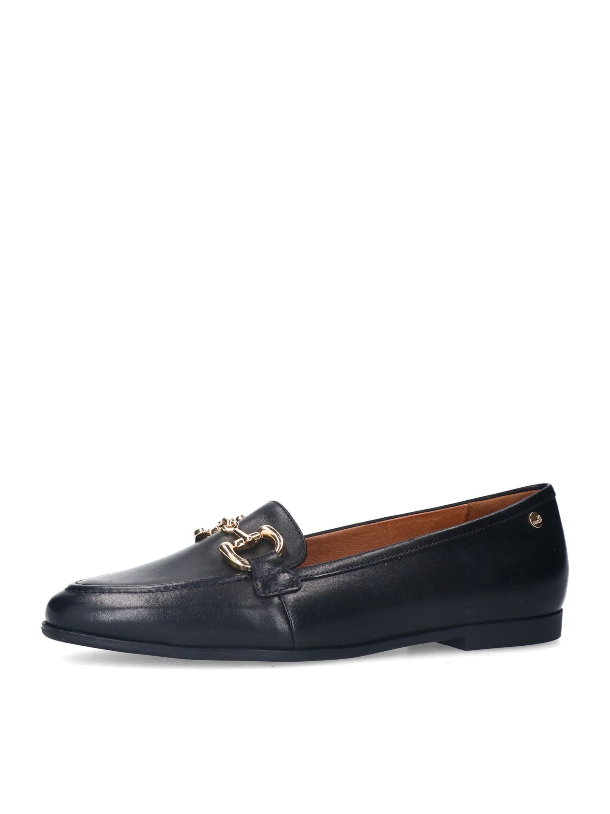 MANFIELD Loafer in Schwarz: Vorderseite