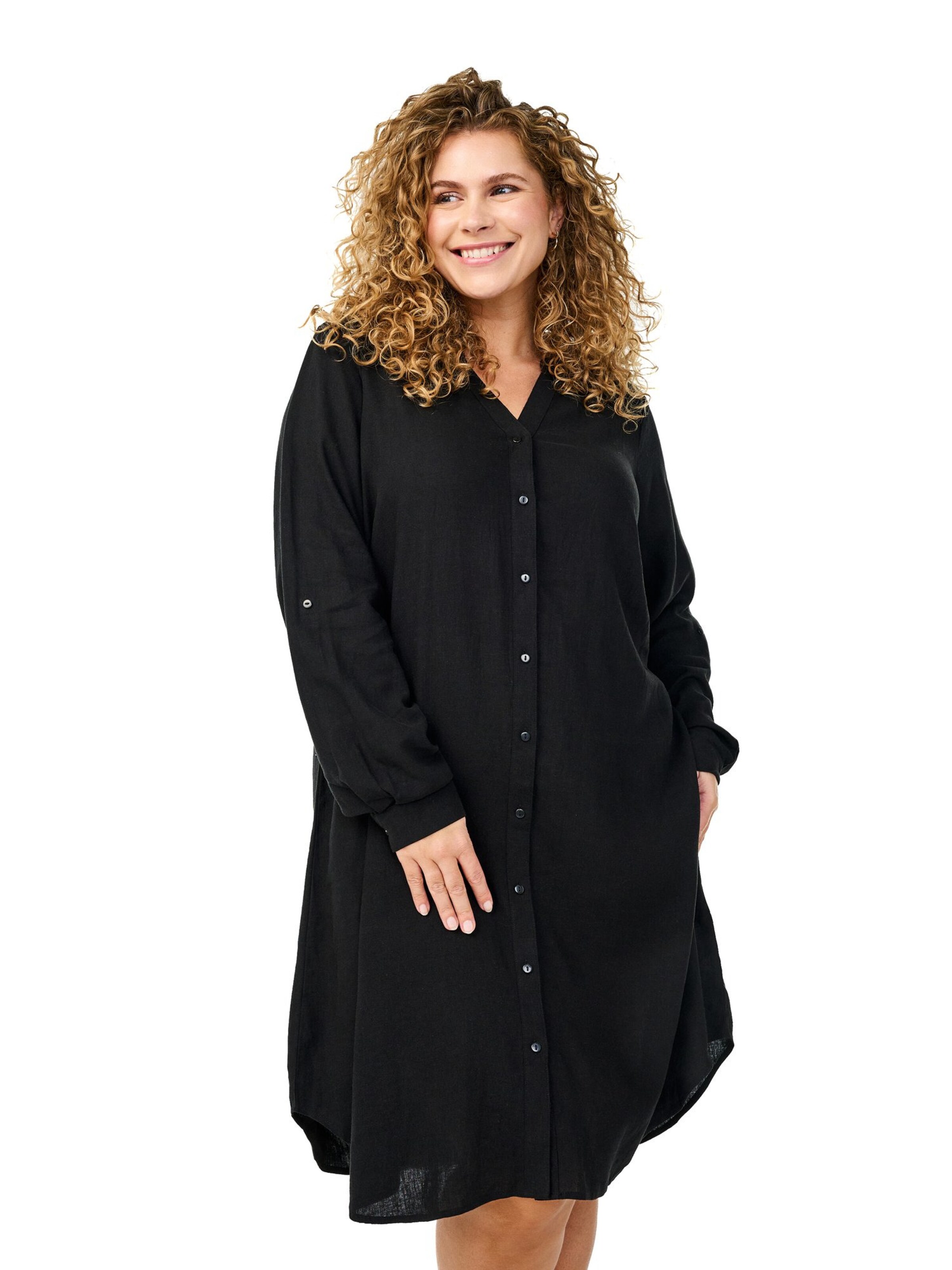 Zizzi Kleid 'Lina' in Schwarz