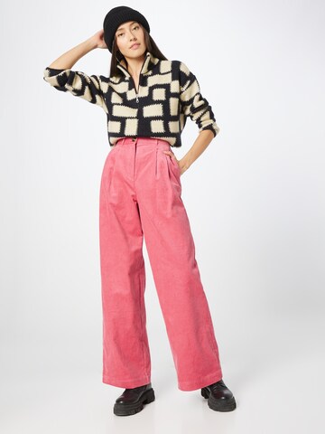 NUÉ NOTES Wide Leg Hose in Pink