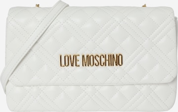 Love Moschino Crossbody Bag in White: front