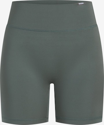 Coupe slim Pantalon de sport Smilodox en vert : devant