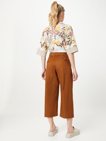 s.Oliver BLACK LABEL Loose fit Pleat-Front Pants in Brown
