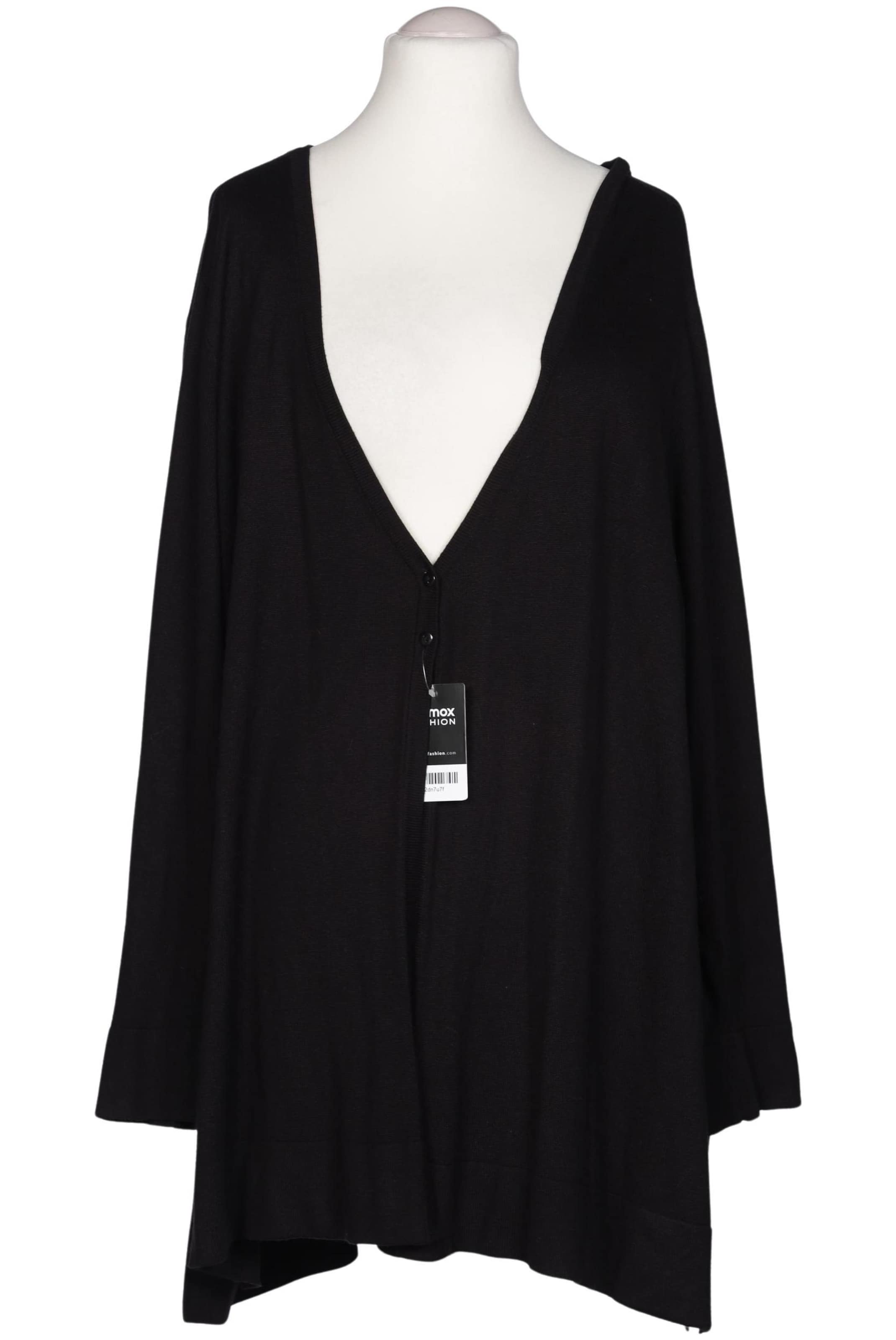 Ulla Popken Strickjacke 11XL in Schwarz: Vorderseite