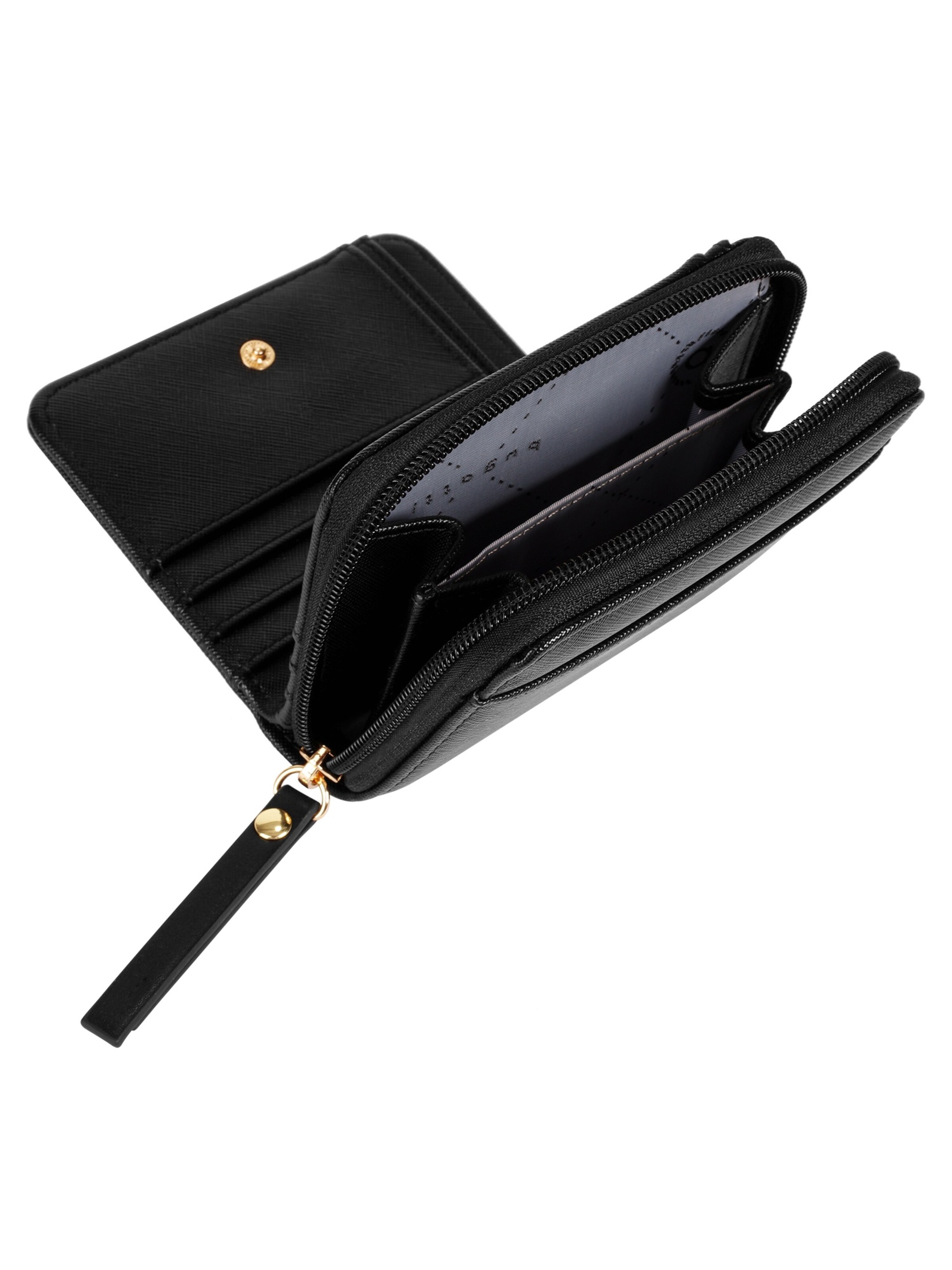 bugatti Portemonnaie 'bugatti Geldbörse ELLA SAFFIANO'‌‌‌‌‌‌‌ in Schwarz