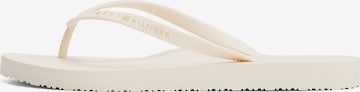 TOMMY HILFIGER T-bar sandals in Beige: front