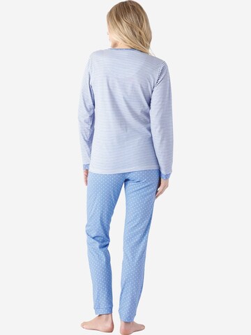 HAJO Pajama 'Premium Cotten' in Blue