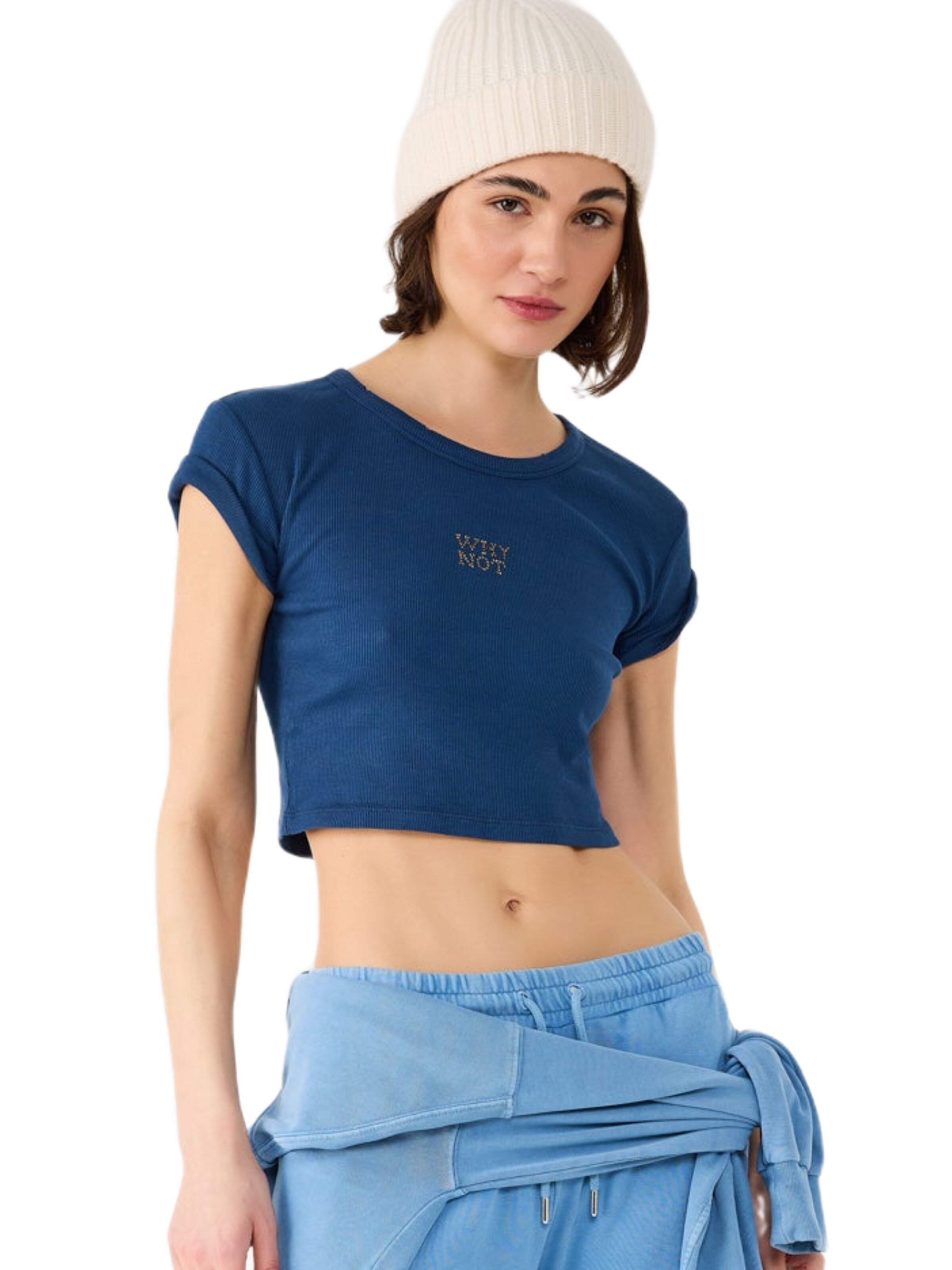 No Matter What Shirt in Blue: front