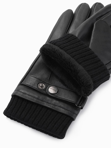 Ombre Vingerhandschoenen in Zwart
