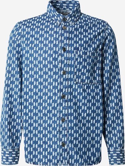 Marškiniai iš Karl Lagerfeld, spalva – tamsiai (džinso) mėlyna / balta, Prekių apžvalga