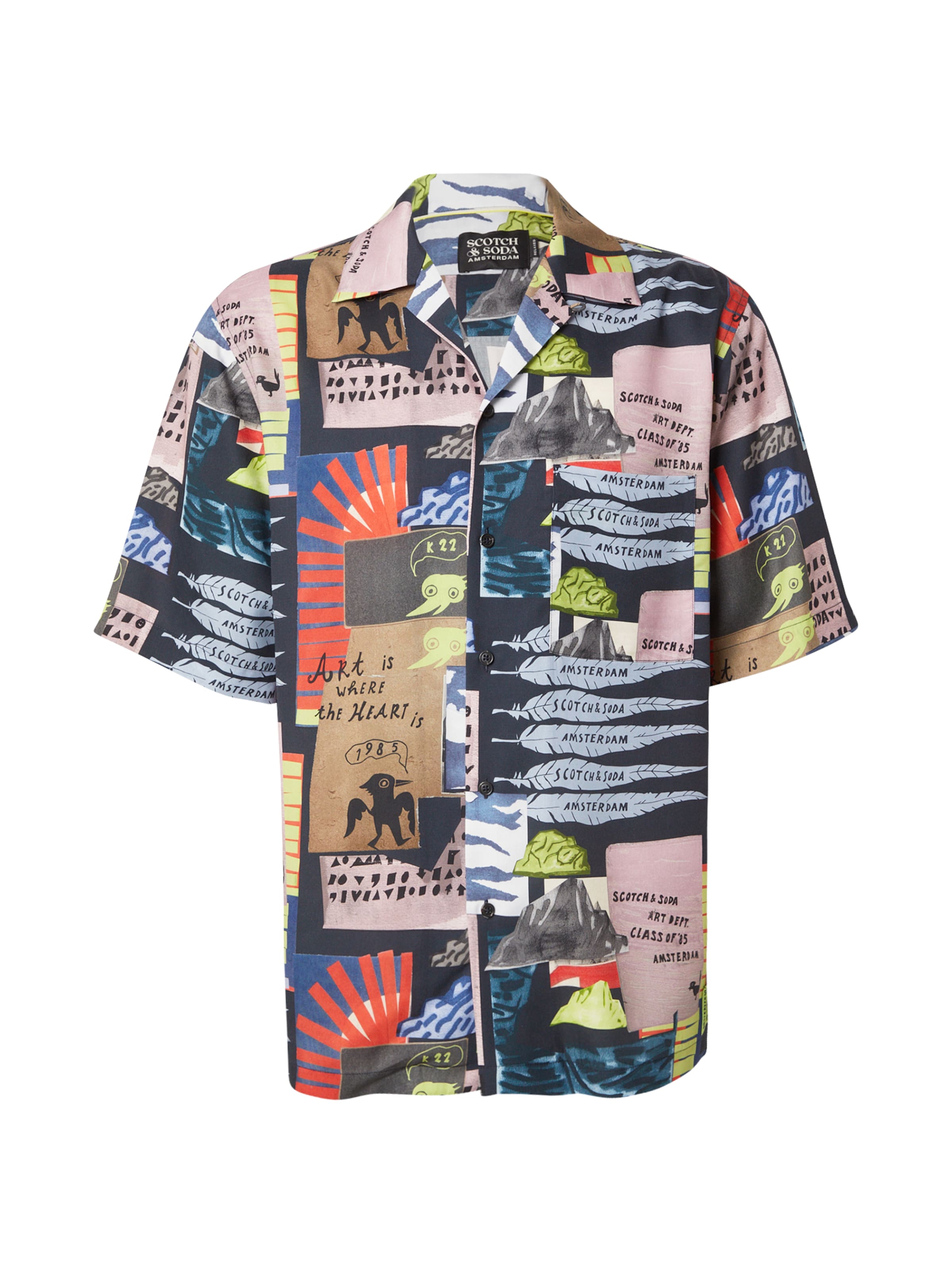 SCOTCH & SODA Regularny krój Koszula w kolorze niebieski: przód