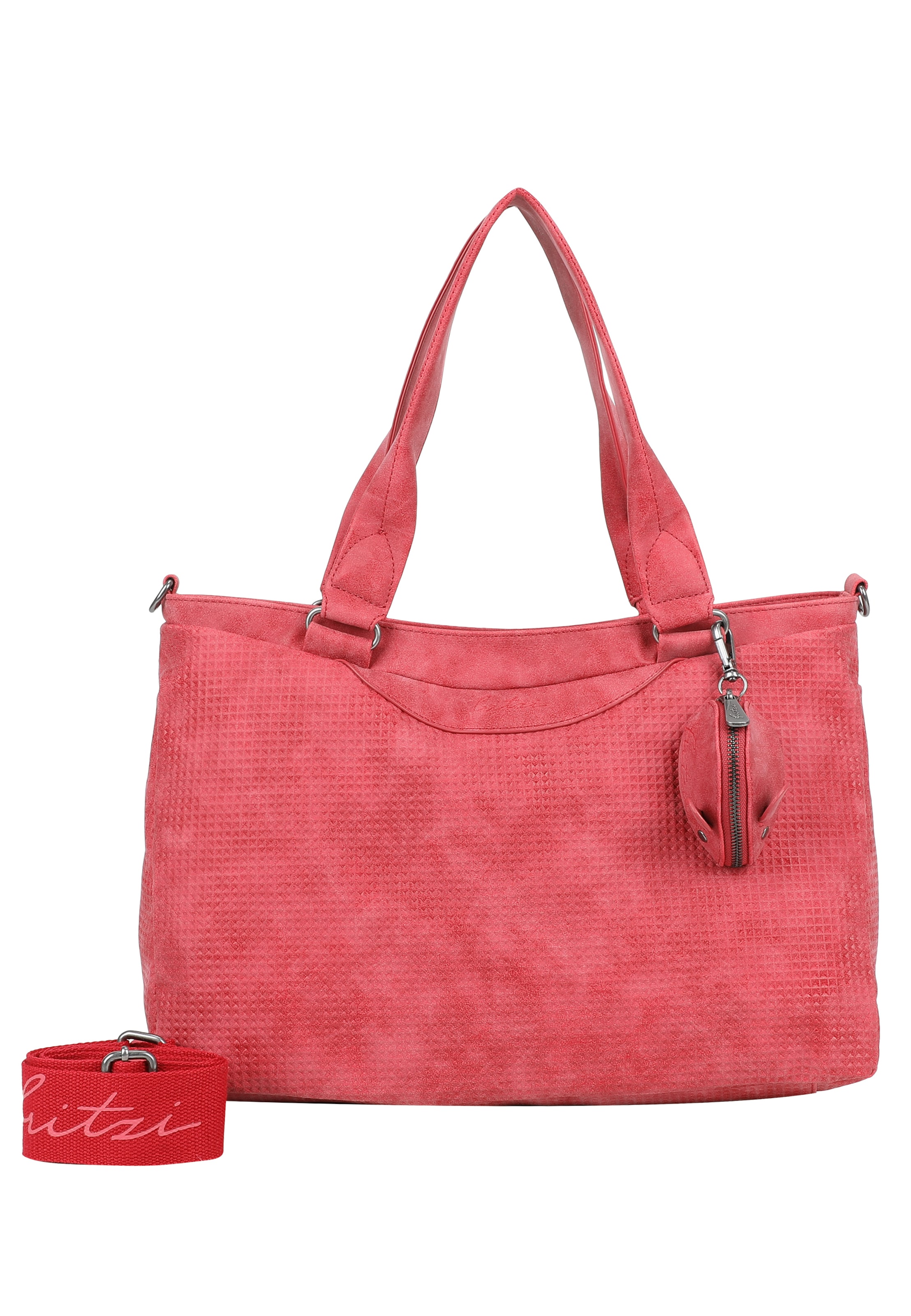 Fritzi aus Preußen Shopper 'Joly Waffly' in Rot: Vorderseite