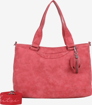 Fritzi aus Preußen Shopper 'Joly Waffly' in Rot: Vorderseite