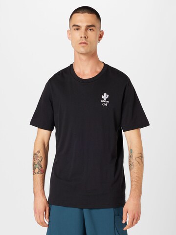 ADIDAS GOLF Performance Shirt in Black: front