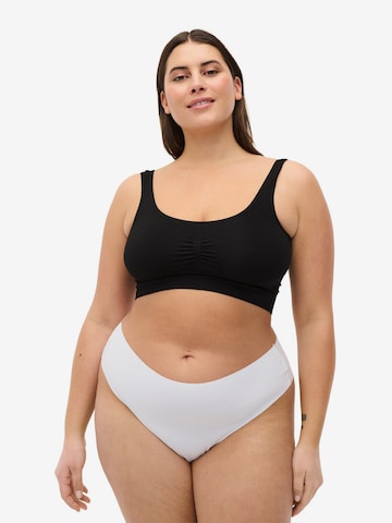 Devoted by Zizzi - Tanga 'LDAPHNE' en blanco: frente