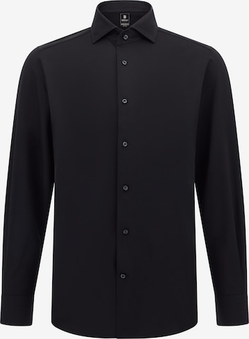 Camicia di Boggi Milano in nero: frontale