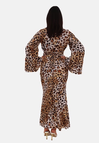 Elara Dress in Brown