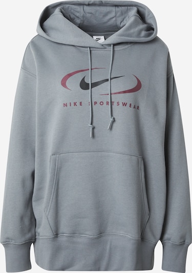 Nike Sportswear Sweatshirt 'Swoosh' i grå / bordeaux / svart, Produktvy