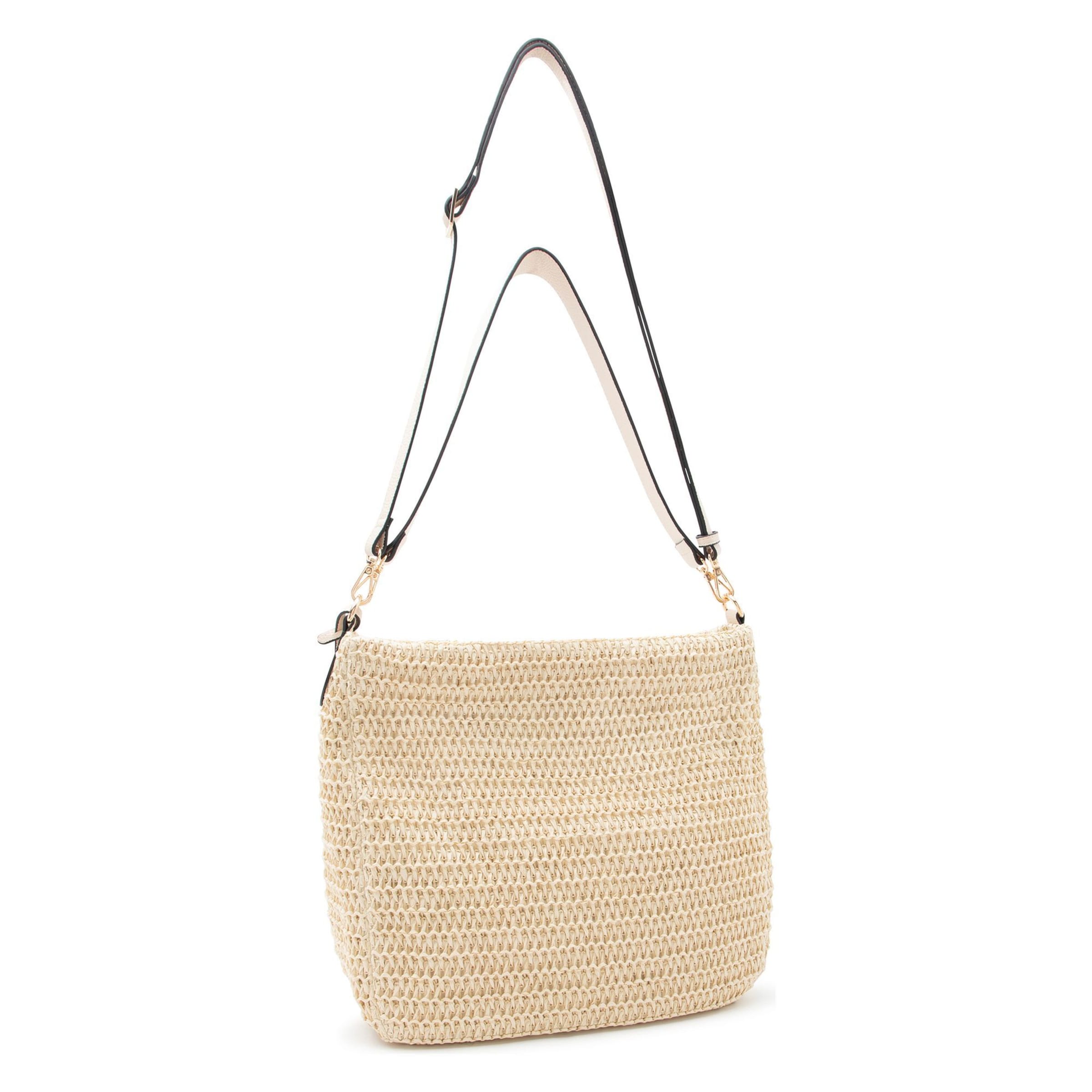 Borsa a spalla 'Ramina' di L.CREDI in beige