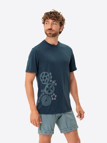 VAUDE Functioneel shirt 'Cyclist' in Blauw: voorkant