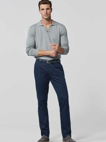 MEYER Regular Chino Pants 'Bonn' in Blue