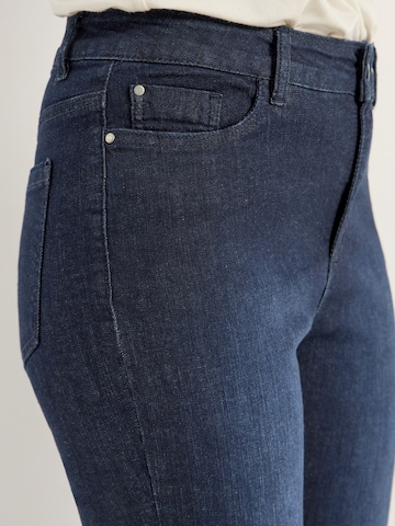 Cellbes of Sweden Slimfit Cropped Jeans mit Fünf-Taschen-Design in Blau