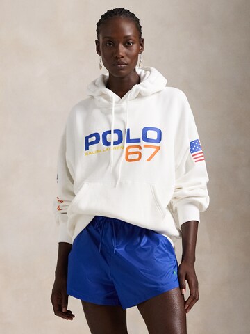 Polo Ralph Lauren Sweatshirt in White: front