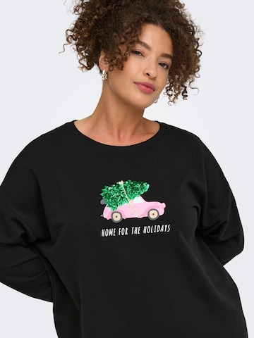 ONLY Carmakoma Jurk 'CARSANTA XMAS' in Zwart