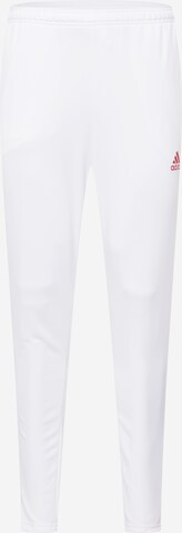 ADIDAS SPORTSWEAR Workout Pants in White: front