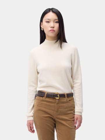 Pull-over 'Women's Essential Cashmere Mock Neck Sweater' GOBI Cashmere en blanc