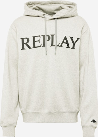 REPLAY Sweatshirt in Grijs: voorkant