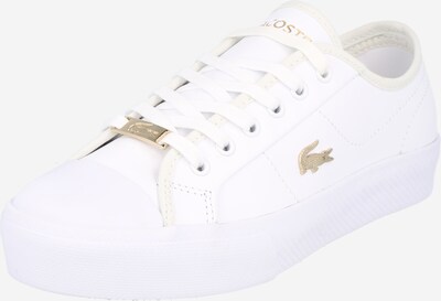 LACOSTE Σνίκερ χαμηλό 'Ziane' σε χρυσό / λευκό, Άποψη προϊόντος