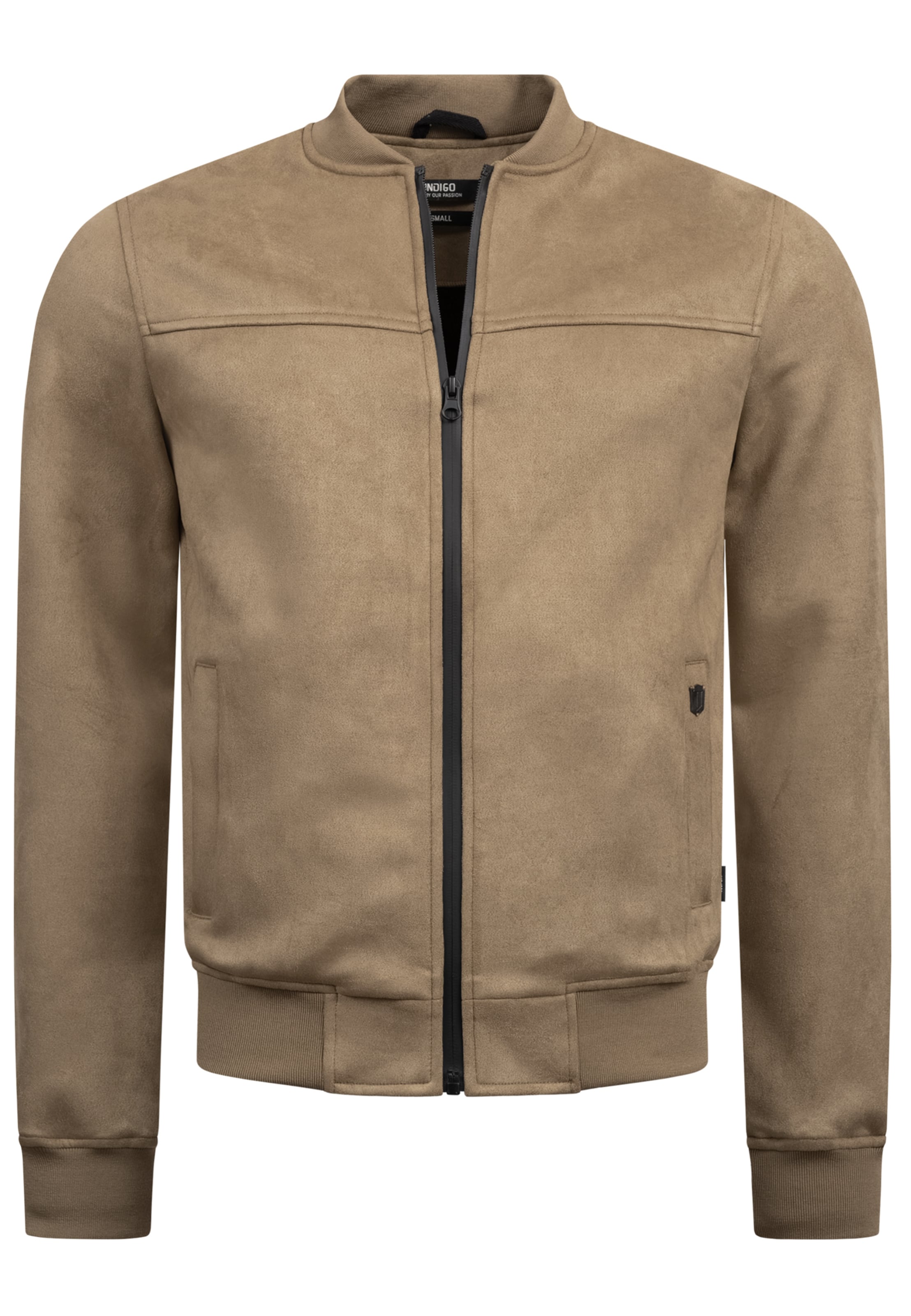INDICODE JEANS Between-season jacket 'Ibon' in Beige: front