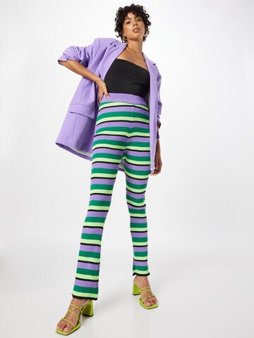 Daisy Street Flared Pants in Green