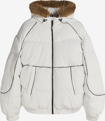Veste d’hiver Bershka en blanc : devant