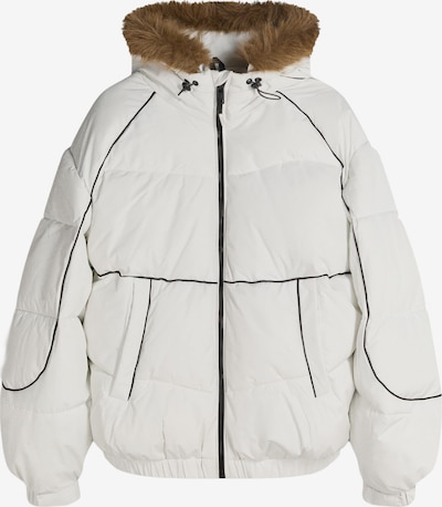 Bershka Zimska jakna u smeđa / crna / bijela, Pregled proizvoda